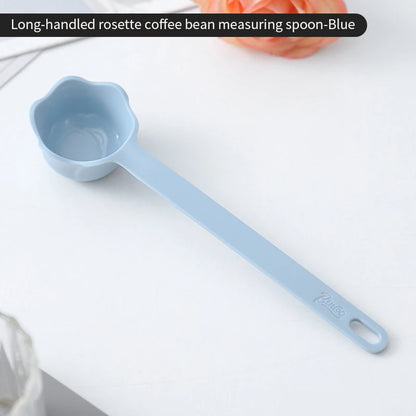 Bincoo rosette coffee spoon colorful short coffee measuring spoon long handle coffee bean spoon pressed powder spoon