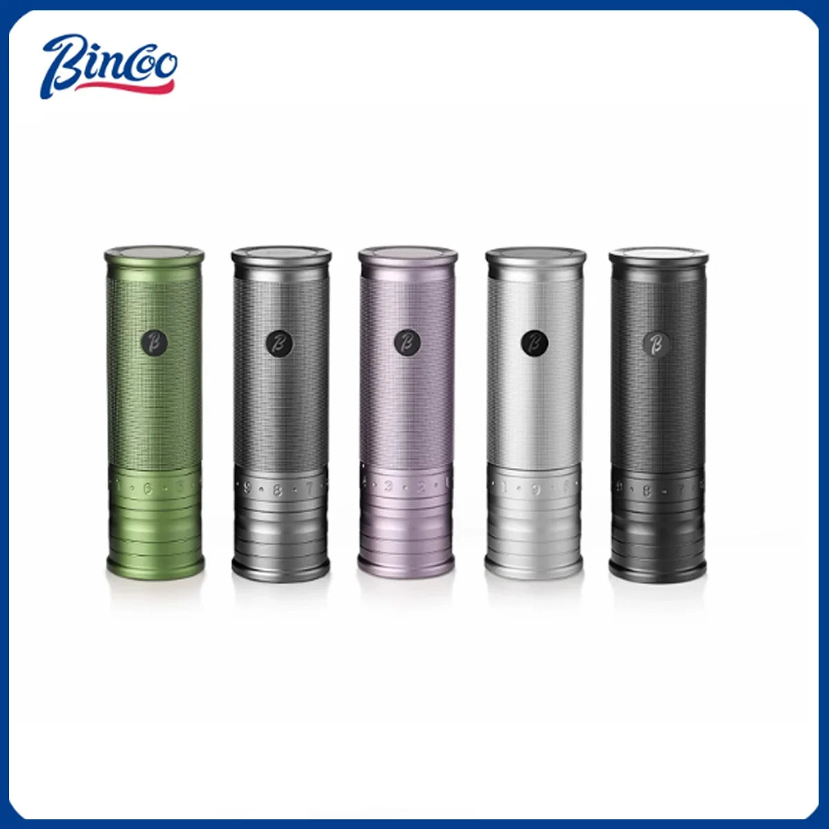Bincoo Portable Electric Coffee Grinder 420 Steel Core Grinder All-Metal Body Home Outdoor External Italian Small Coffee Grinder