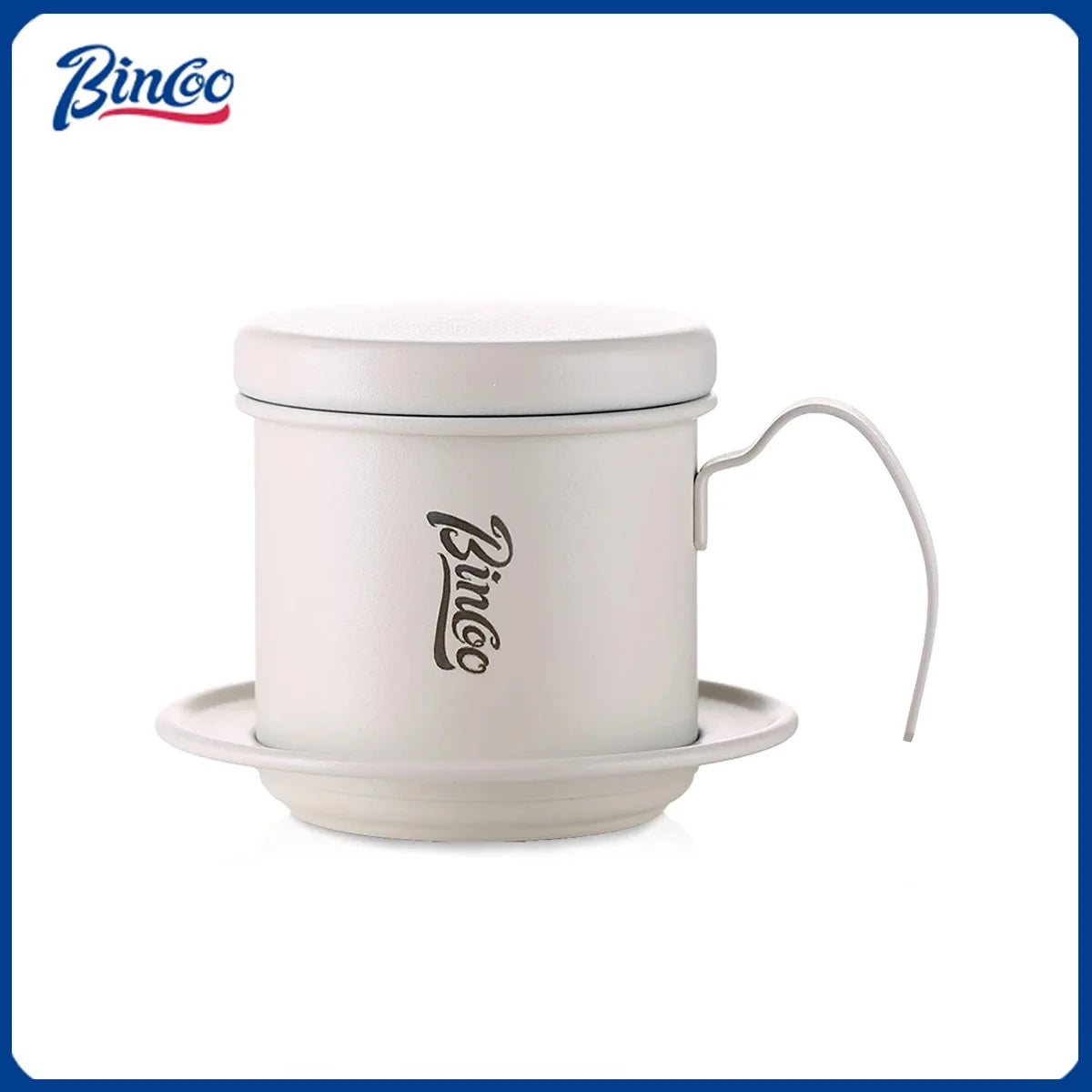 Bincoo Stainless Steel Coffee Filter Infuse Cup Vietnamese Coffee Dripper Maker Pot Portable Coffee Dripper French Press pot