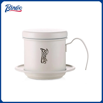 Bincoo Stainless Steel Coffee Filter Infuse Cup Vietnamese Coffee Dripper Maker Pot Portable Coffee Dripper French Press pot