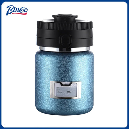 Bincoo 1000ML Stainless Steel Sealed Coffee Canister Vacuum Coffee Beans Bags Storage Camping Airtight Container For Food Fresh
