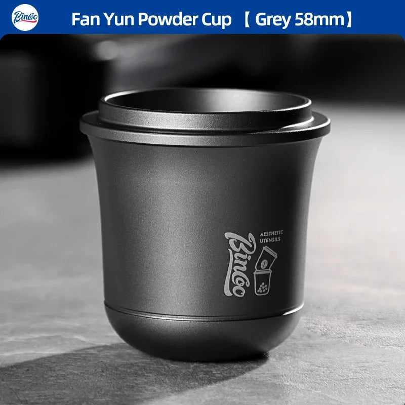 Bincoo 51/58mm Coffee Dosing Cup Aluminum Material Compatible with Espresso Portafilter Durable Wear Resistant Tool for Barista