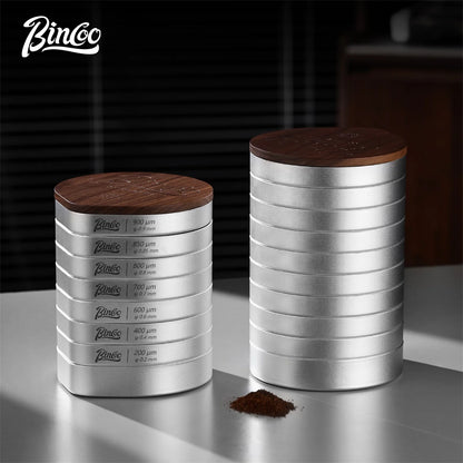 【Exhibition】Bincoo Coffee Sieve Calibration Kit, 3Piece and 17-Piece Options, Professional Barista Quality Control Tool, Home & Café Calibration