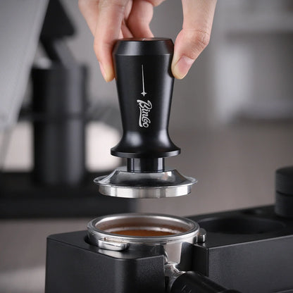 Bincoo Coffee Tamper with Threaded Spring Mechanism 51/58mm Universal Espresso Tamping Pressing Tool Barista Accessories