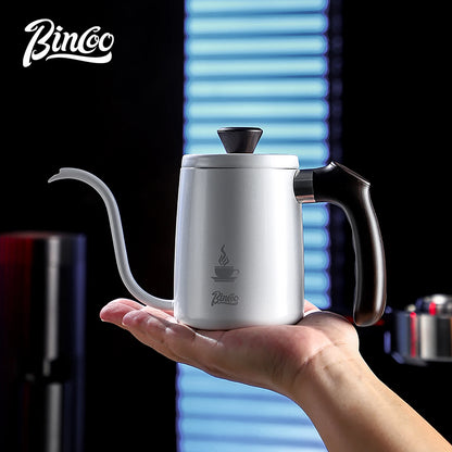 Bincoo Pour Over Coffee Kettle Gooseneck Stainless Steel Drip Kettle 350ml Long Spout Water Pot for Hand Brew Coffee Tea