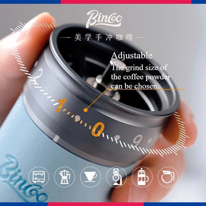 Bincoo SM12 Coffee Grinder External Adjustment Steel Core Manual Coffee Bean Grinder