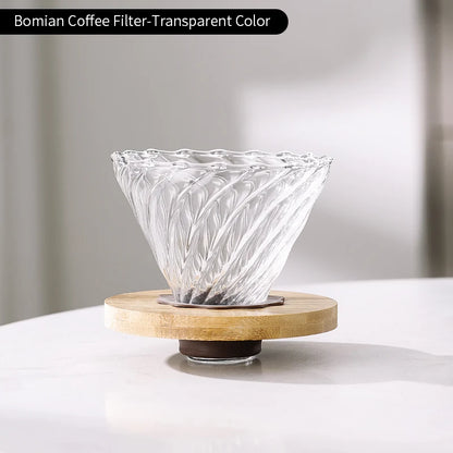 Bincoo 600ml Pour Over Coffee Dripper Coffee Pot Set Coffee Kettle Brewing Cup Octagonal Coffee Pot Coffee Tea pot Funnel Set