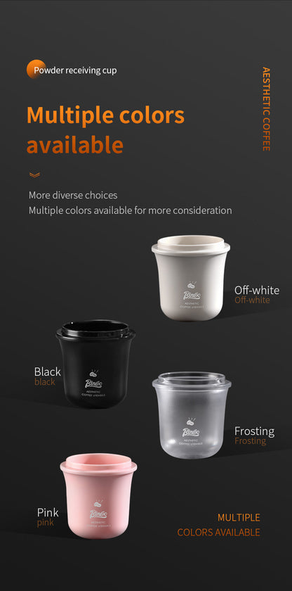 Bincoo Coffee Dosing Cup - 51mm/58mm Universal Espresso Powder Receiver, Multi-Functional Coffee Porter for Weighing Beans & Catching Grounds, PC Material