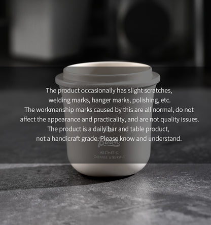 Bincoo Coffee Dosing Cup - 51mm/58mm Universal Espresso Powder Receiver, Multi-Functional Coffee Porter for Weighing Beans & Catching Grounds, PC Material