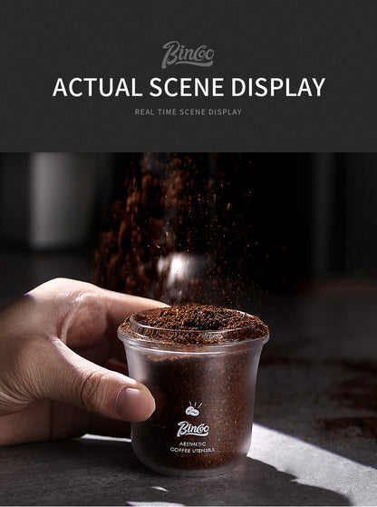 Bincoo Coffee Dosing Cup - 51mm/58mm Universal Espresso Powder Receiver, Multi-Functional Coffee Porter for Weighing Beans & Catching Grounds, PC Material