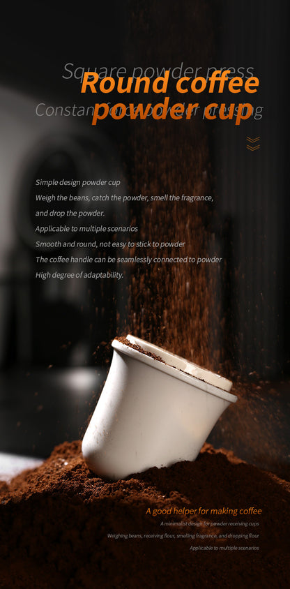 Bincoo Coffee Dosing Cup - 51mm/58mm Universal Espresso Powder Receiver, Multi-Functional Coffee Porter for Weighing Beans & Catching Grounds, PC Material