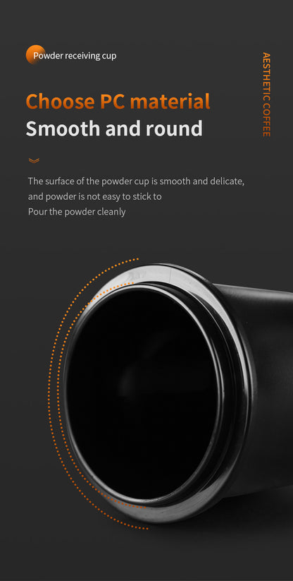 Bincoo Coffee Dosing Cup - 51mm/58mm Universal Espresso Powder Receiver, Multi-Functional Coffee Porter for Weighing Beans & Catching Grounds, PC Material