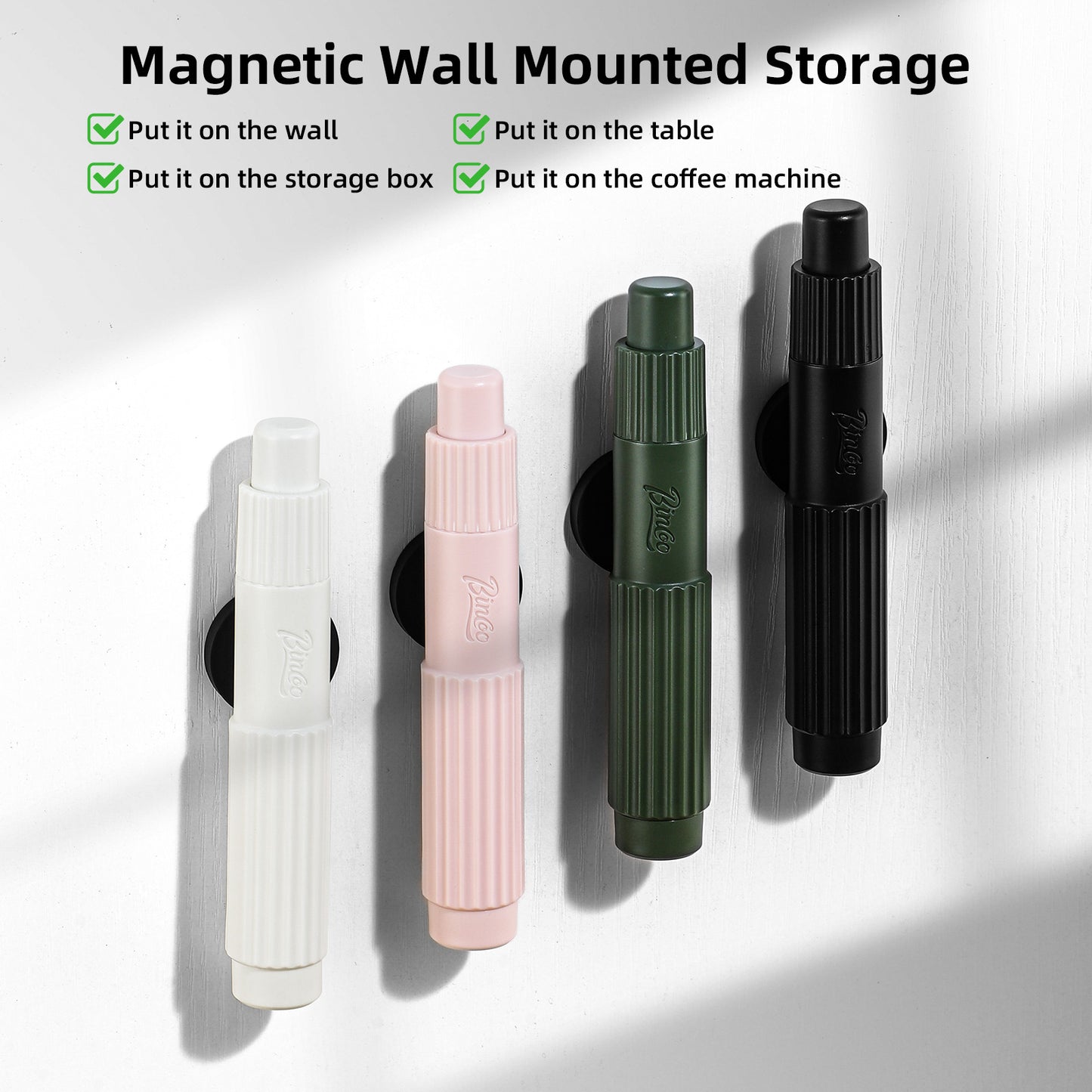 Bincoo Professional Coffee WDT Tool, Magnetic Telescopic Stirrer, Espresso Distribution Needle for Home & Cafe