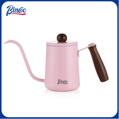 Pink Pour Over Coffee Kettle - 600ML/20oz Stainless Steel Coffee Server Coffee Maker, Hand Drip Coffee Pot with Long Narrow Drip Spout, Flow Spout Design for Drip Coffee