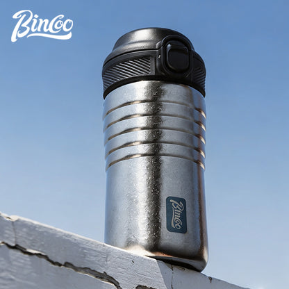 Bincoo Titanium Insulated Coffee Mug – Premium Coffee Cup, Lightweight Durable Keeps  Hot or Cold for Hours, Leak-Proof Lid