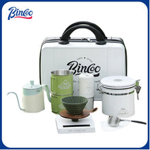 BINCOO Coffee Suitcase Hand-brewed Coffee Set Coffee Grinder Coffee Machine Set Portable Storage Box  for Outdoor Travel