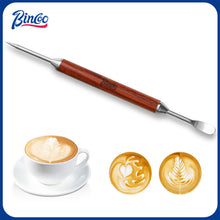 Bincoo Latte Art Pen for Coffee - Professional 2-in-1 Etching Tool for Beginners & Baristas - Engraver for Cappuccino, Milk Foam, Matcha, Ice Cream - Best Gift