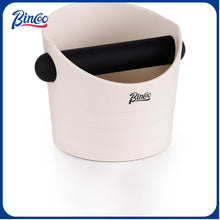 Bincoo Small Coffee Knock Box 4.5 Inch - Espresso Accessories for Coffee Grounds Container - Multifunctional, Suitable for Home & Bar.(White)