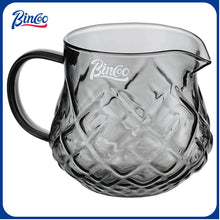 Bincoo 400ml Glass Coffee Share Pot,Teapot and Glass Cup Set for Home Office