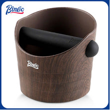 BINCOO Wood Grain Coffee Grounds Bucket Household Italian Style Grounds Catching Bucket Coffee Storage Tool Coffee Utensils