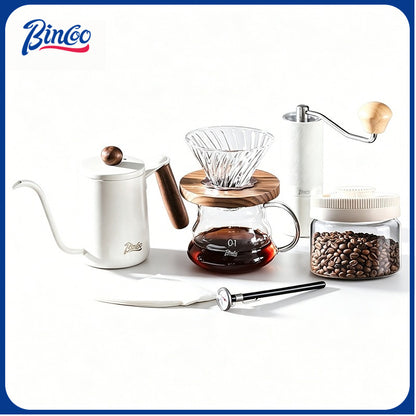 BINCOO Pour-Over Coffee Set V01 Sharing Pot Filter Cup Extraction Filter Stainless Steel Pour-Over Kettle Coffee Accessories