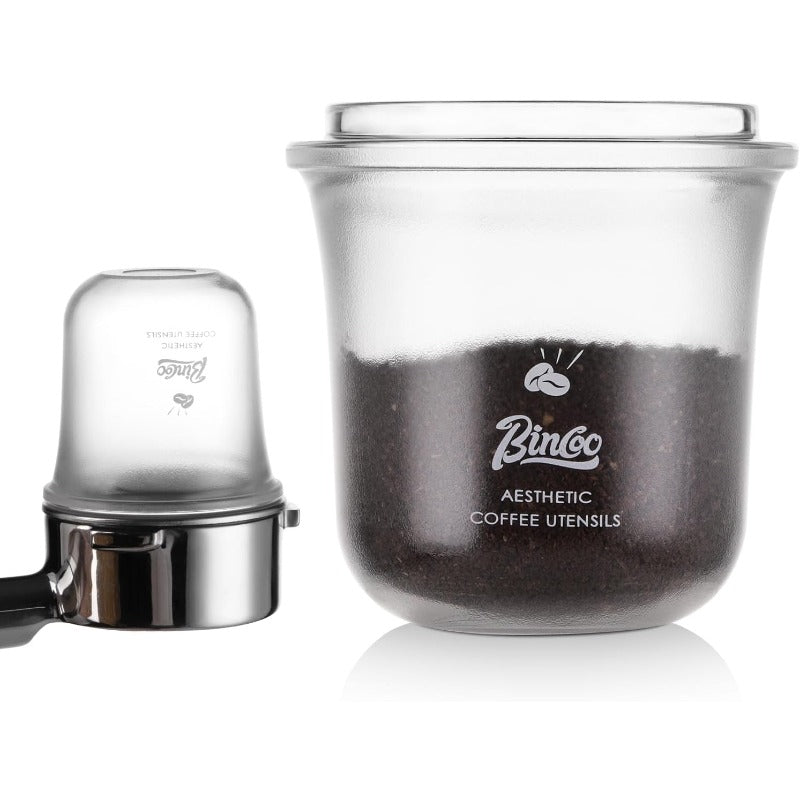 Bincoo Espresso Coffee Dosing Cups Compatible with 58mm Portafilters - Food-Grade Plastic,Multi-Use Espresso Coffee Dosing Cup for Weighing,Dosing,and Aroma,Compatible with Espresso Machines
