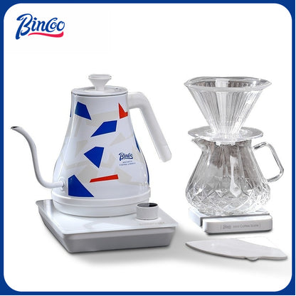 BINCOO Temperature Controlled Pour Over Kettle Smart Temperature Control Water Kettle Home Coffee Brewing Utensil Set