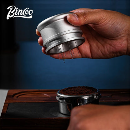 BINCOO 58MM Rotating Coffee Distribution Needle WDT Tool Espresso Distributor for Barista