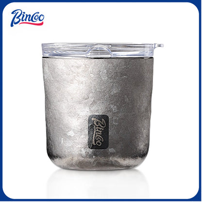 BINCOO Pure Titanium Insulated Mug Thermal Coffee Cup for Hot and Cold Beverages Premium Lightweight Luxury Portable Travel Mug Ideal for Outdoor Adventures 230ML