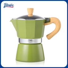 Bincoo GYKF1223 Espresso Maker Stovetop,Camping Moka Pot 2 Cup/120ML,Stove Top Espresso Italian Coffee Maker,Easy to Use (White)