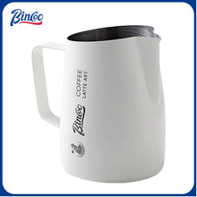 BINCOO Swan Latte Art Vat Pointed-mouth Embossed Coffee Pull Flower Cup Milk Jar Milk Foam Cup for Household Office and Coffee Shop 420ML