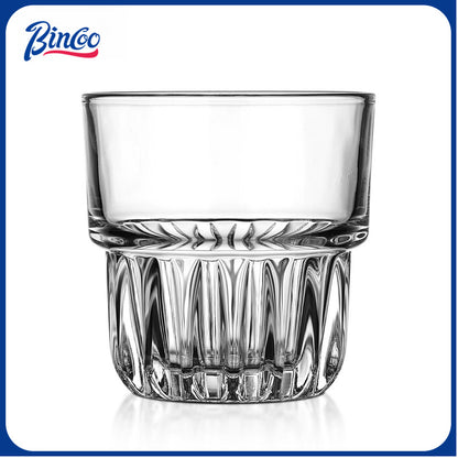 BINCOO High‑borosilicate Glass Coffee Cup for Iced Americano & Latte Afternoon Tea Mug Ideal for Home & Office Use 180ML/270ML/340ML
