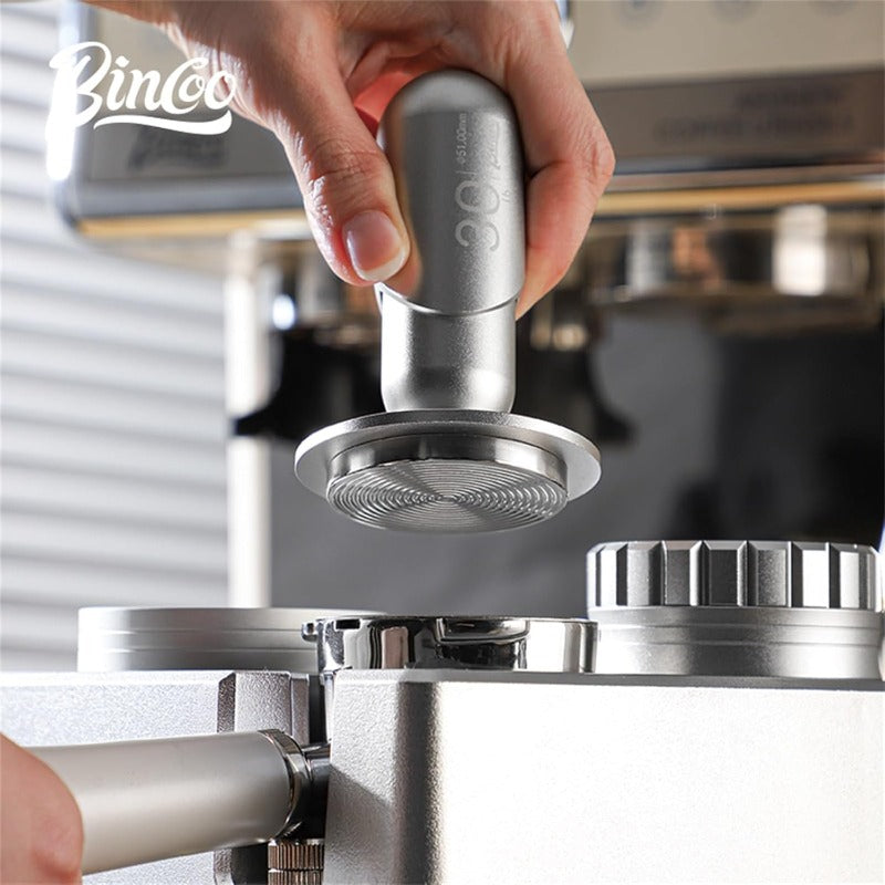 Bincoo GYKF1772 Espresso Coffee Tamper 51mm,30lb Spring-Loaded Calibrated Tamper-Stainless Steel Base Espresso Coffee Tamper for Barista Home Coffee Espresso Accessories (Black, 51mm)