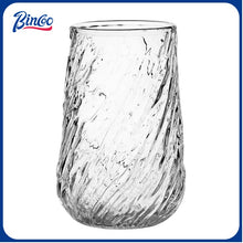 BINCOO Glass Coffee Mug Vintage American Latte Glass Afternoon Tea Cup Espresso Mug High-end Exquisite 420ML