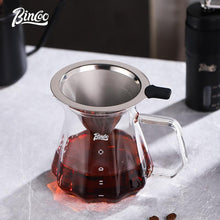 Bincoo Pour Over Coffee Filter Thickened Stainless Steel 300/800 mesh Filter Funnel