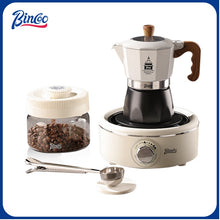 Bincoo Double Valve Moka Pot - High Pressure Stovetop Espresso Maker with Rich Crema, Food-Grade Aluminum, Italian Style Coffee Pot with Transparent Lid for Home Brewing