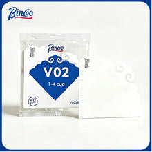 BINCOO V-Shaped Coffee Filter Paper Pour Over Coffee Filter Tool V60 Dripper Filter Paper Round & Fan Shaped