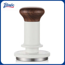 BINCOO Threaded Tamper Italian Elastic Force Tamper with Wooden Handle Coffee Utensil 51MM/58MM