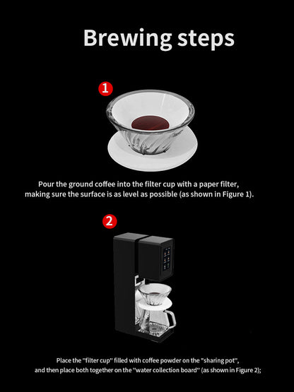 Bincoo P1 Composer One-Click Automatic Pour Over Coffee Machine | Smart Touch Screen & App Control Hand Brew Coffee Brewer