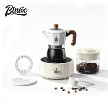 Bincoo Double Valve Moka Pot - High Pressure Stovetop Espresso Maker with Rich Crema, Transparent Lid, Food-Grade Aluminum, Italian Style Coffee Pot for Home Brewing
