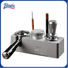 BINCOO Coffee Base Set Coffee Press Hammer Cloth Powder Dispenser 3 Piece Coffee Maker Handle Storage Base Espresso Appliances 51/58MM