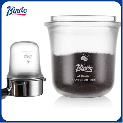 Bincoo Espresso Coffee Dosing Cups Compatible with 58mm Portafilters - Food-Grade Plastic,Multi-Use Espresso Coffee Dosing Cup for Weighing,Dosing,and Aroma,Compatible with Espresso Machines