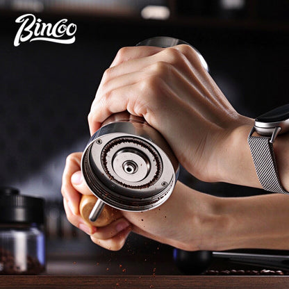 Bincoo SM23 Manual Coffee Grinder, External Adjust 46mm 7-Star Burr Hand Coffee Mill