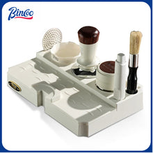 BINCOO Walnut Wooden Powder Cloth Coffee Press Hammer Coffee Maker Handle Storage Base Set Espresso Coffee Utensils 51/58MM