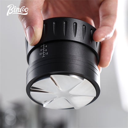 Bincoo 58mm Gravity Espresso Distributor GYKF2104,Automatic Coffee Tamper WDT Distribution Tool for Espresso