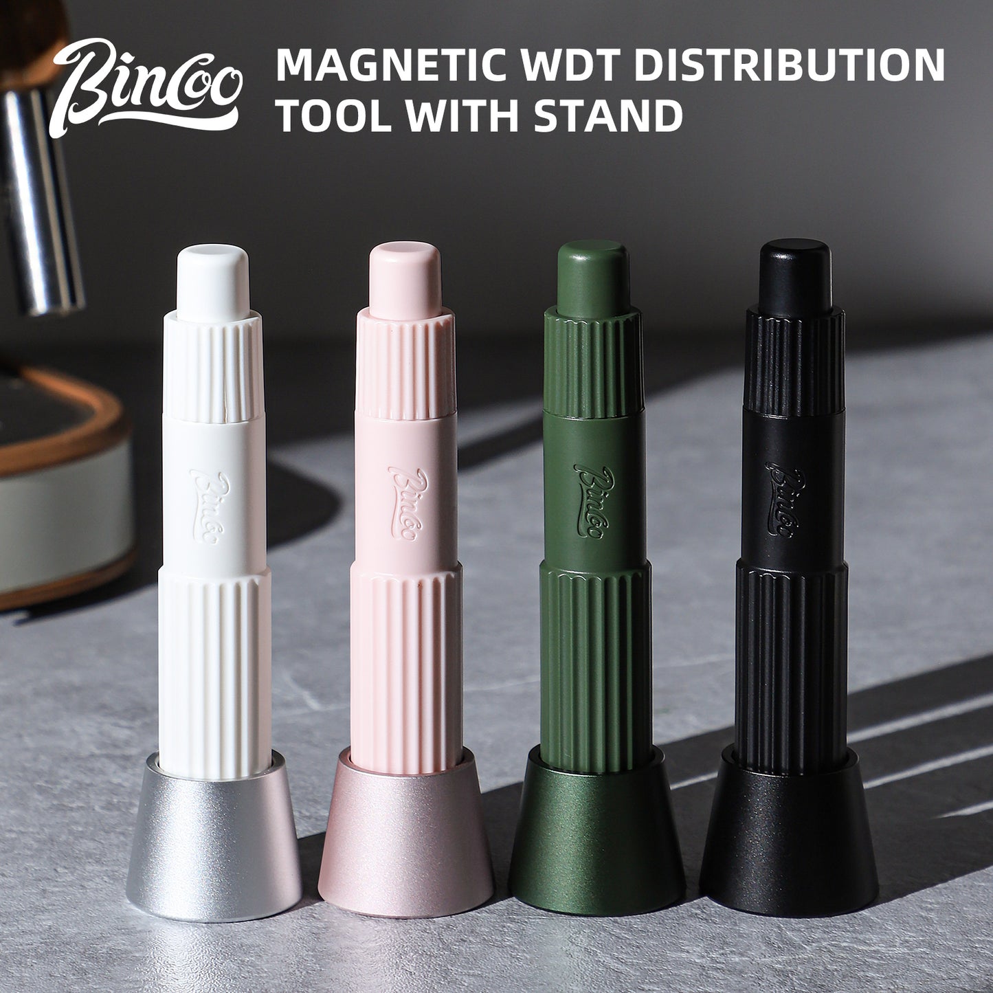 Bincoo Professional Coffee WDT Tool, Magnetic Telescopic Stirrer, Espresso Distribution Needle for Home & Cafe