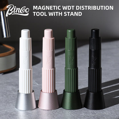 Bincoo Professional Coffee WDT Tool, Magnetic Telescopic Stirrer, Espresso Distribution Needle for Home & Cafe