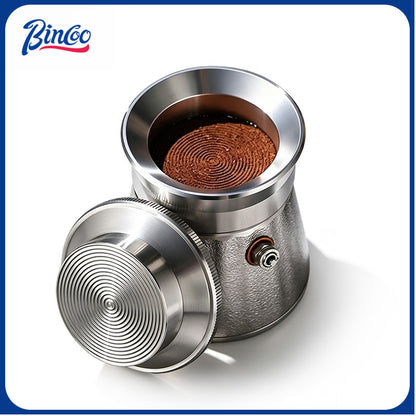 BINCOO Stainless Steel Distribution Tool for Moka Pot Coffee Powder Tamper, Moka Pot Accessories Compatible With Single & Double Valve 2Cups