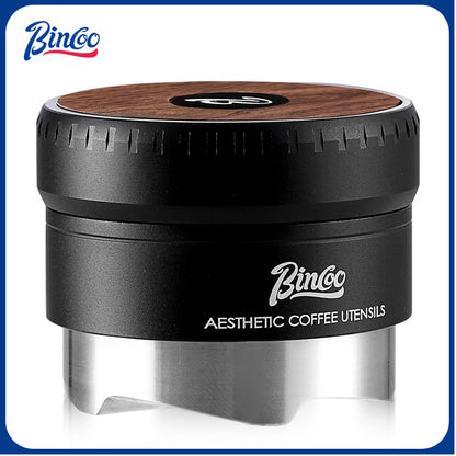 BINCOO Self-gravitating Espresso Coffee Distributor Cloth Powder Dispenser Adaptive Height No-adjustment Press Powder 58MM