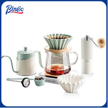 BINCOO Hand Brew Coffee Pot Set Filter Coffee Apparatus Sharing Pot Home Small Hand Grinder Coffee Maker Set